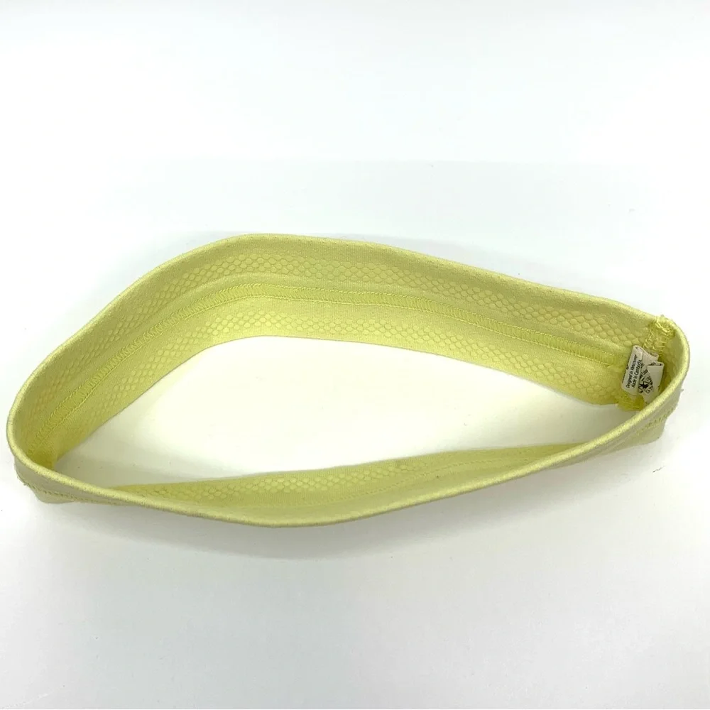 Lululemon Black & White Stripe & Lemon Yellow + Zara Boho String Headband Lot
